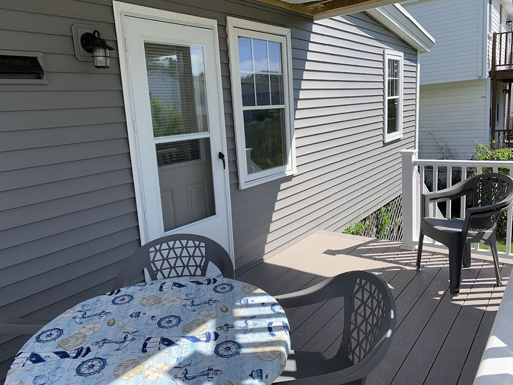 Back Deck with Dining Area