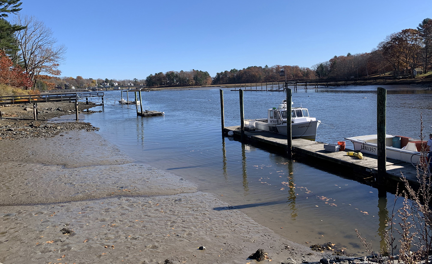 Lobster Boat docked in York River